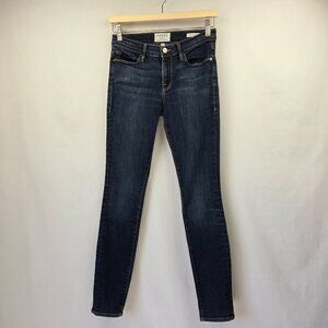 Frame Denim Le Skinny De Jeanne Dark Wash Mid-Rise Skinny Jeans Size 27